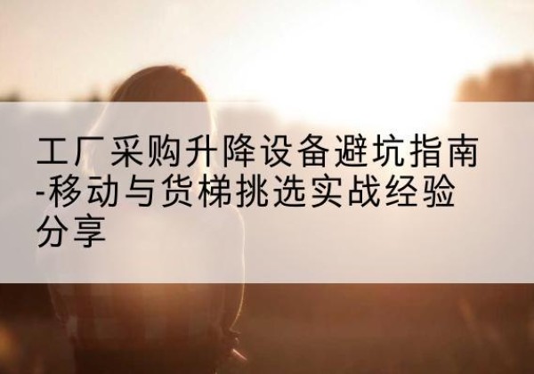 桓台移动式升降机怎么选-工厂采购升降设备避坑指南-移动与货梯挑选实战经验分享
